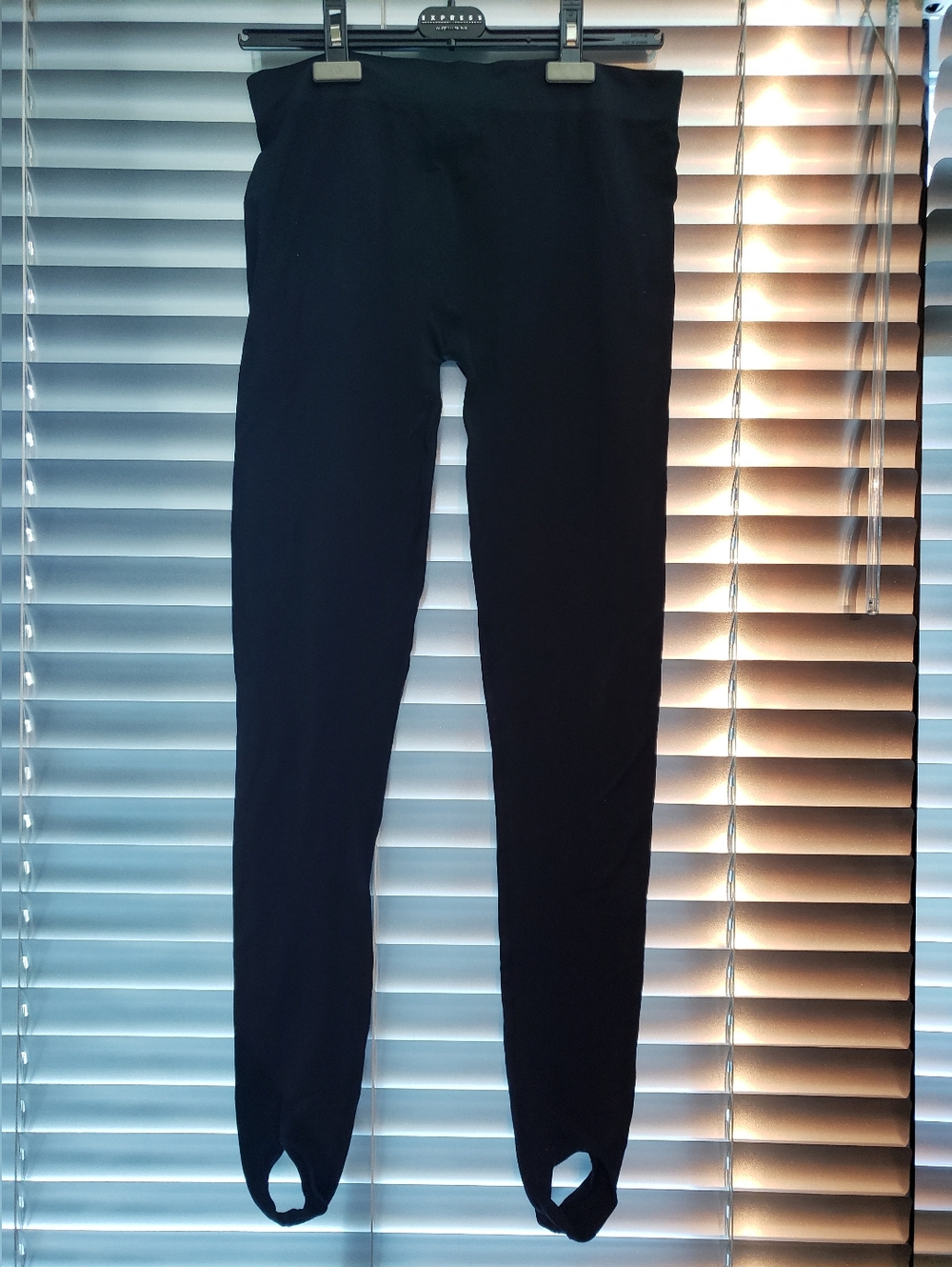 725 Originals Black Stretch Stirrup Leggings
